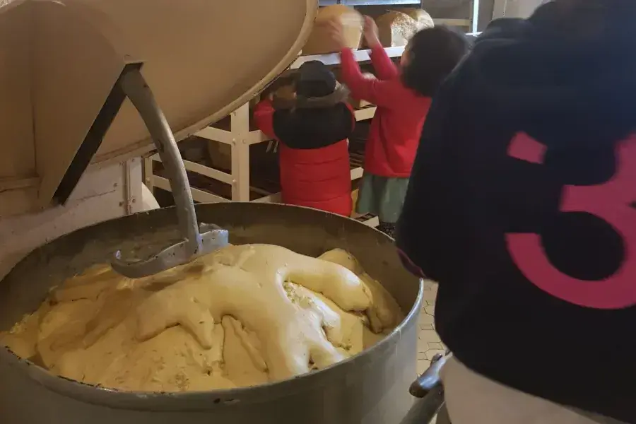 Visiting the Bakery on MHS Belfast