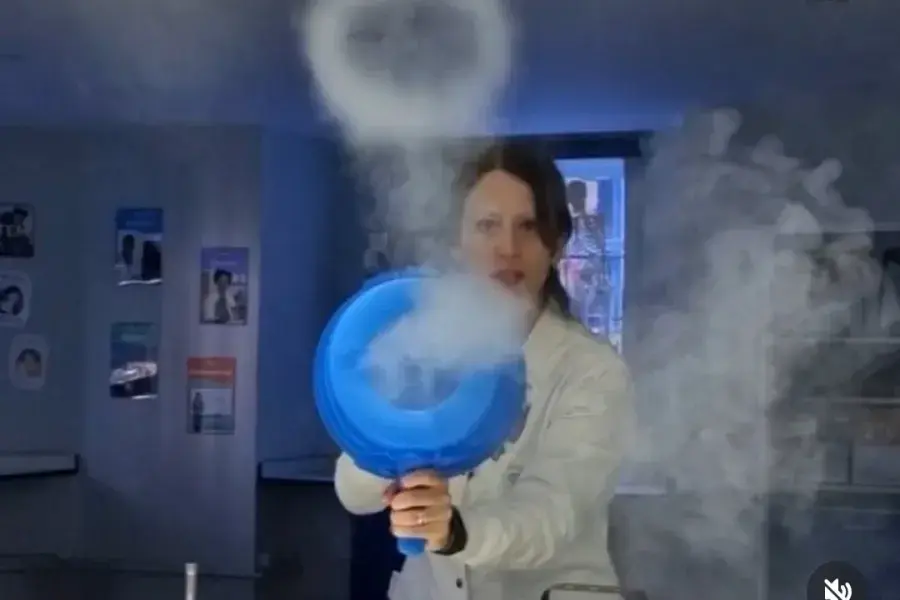 Emilie in the Art Workshop