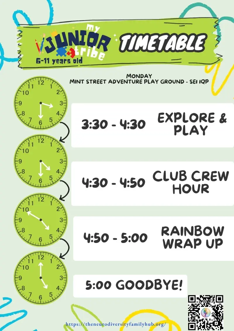 My Junior Tribe Time Table 