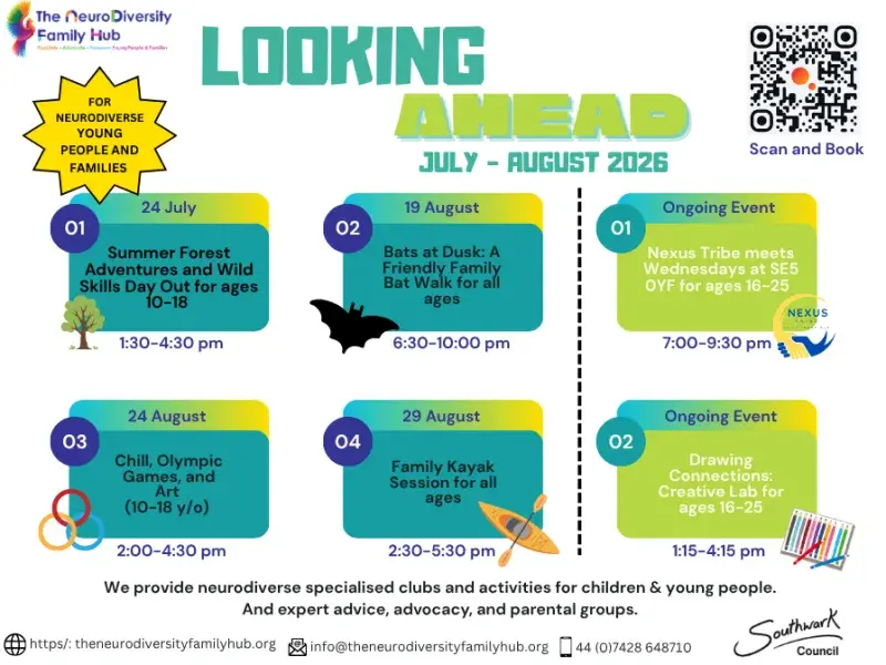 The Neurodiversity Family Hub programme summer 26