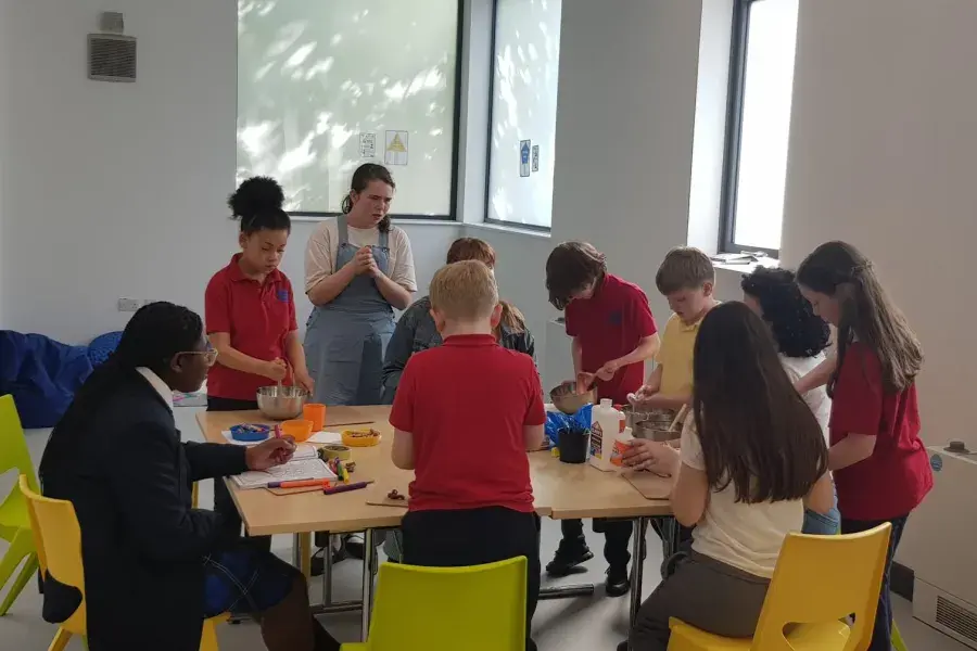 My Tribe making slime together