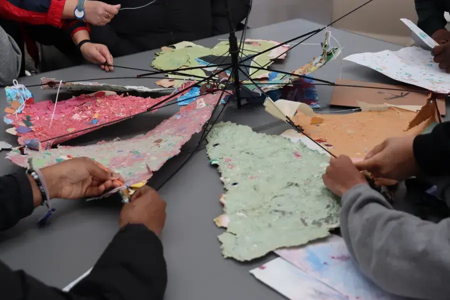 Lucie MacGregor's Art with recycle material